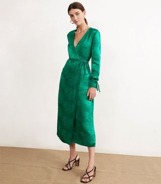 Kitri Studio + Odile Green Wrap Dress