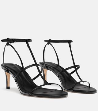 Zara + Leather High Heeled Strappy Sandals