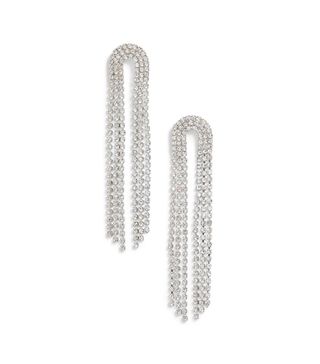 Cristabelle + Multistrand Crystal Cascade Drop Earrings
