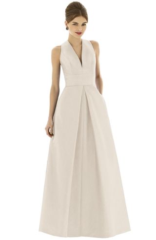 Alfred Sung + Dupioni A-Line Gown