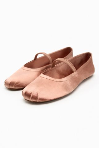 Zara + Satin Effect Ballerinas