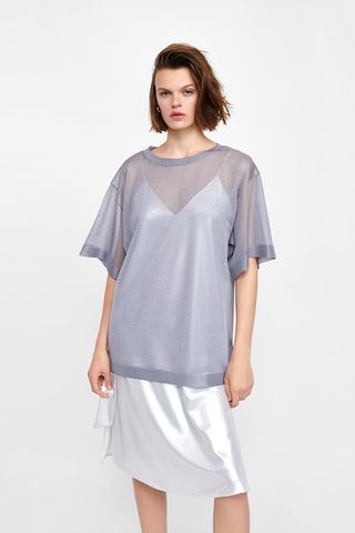 Zara + Thin Oversized Top
