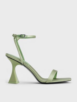Charles & Keith Uk + Green Recycled Polyester Ankle Strap Sandals