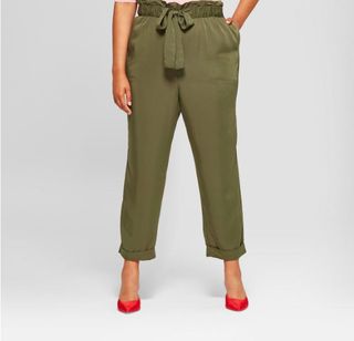 Who What Wear + Straight Leg Relaxed Ankle Trouser
