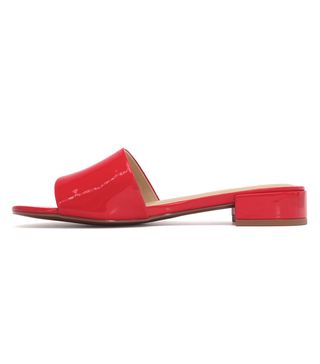 Who What Wear + Mae Patent Heeled Slide Sandals