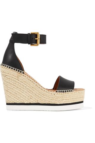 See by Chloé + Leather Espadrille Wedge Sandals