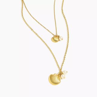 J.Crew + Shell-and-Pearl Necklace