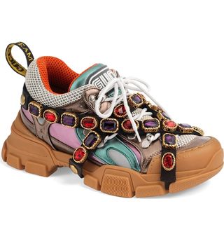 Gucci Just Released Over the Top Embellished Sneakers Who What Wear