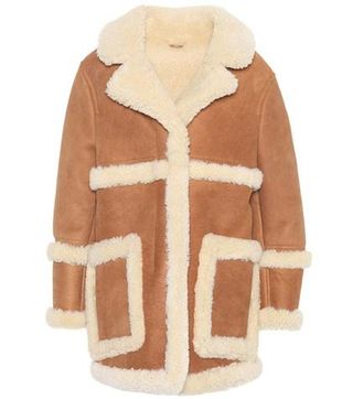 Acne Studios + Lody Leather and Shearling Coat