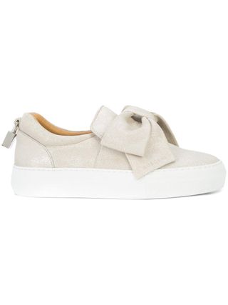 Buscemi + Bow-Embellished Slip-On Sneakers