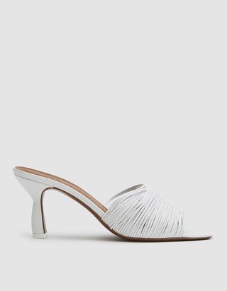 Neous + Shom Leather Sandal in White