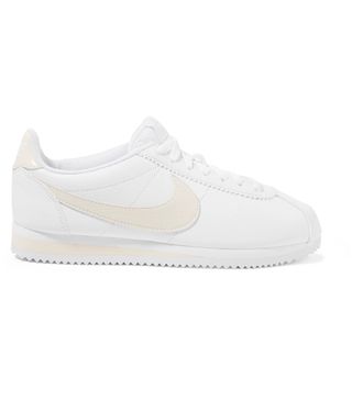 Nike + Classic Cortez Paneled Leather Sneakers