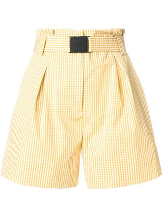 No21 + Paperbag Waist Gingham Shorts