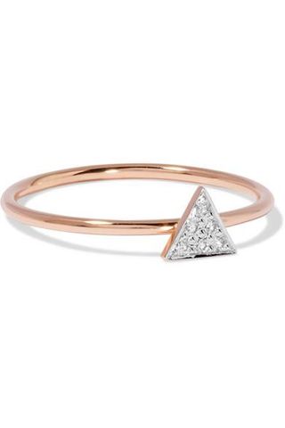 I+I + 14-Karat Rose-Gold Diamond Ring