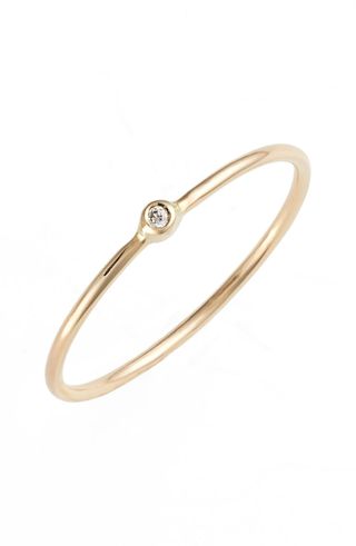 Zoe Chicco + Diamond Bezel Ring