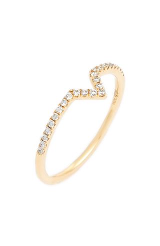 Bony Levy + Open Triangle Stackable Diamond Ring
