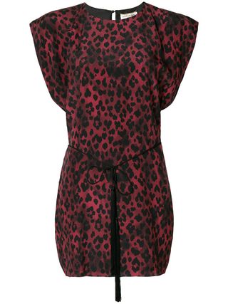 Saint Laurent + Leopard-Print Dress
