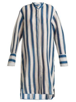 Lee Mathews + Watson Striped Linen Shirtdress