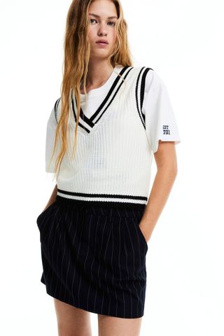 H&M + Rib-Knit Sweater Vest