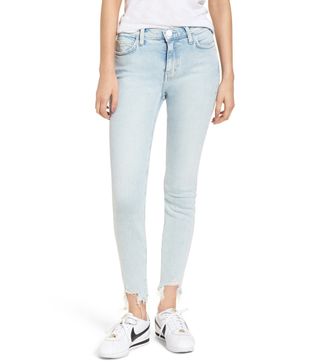 Current/Elliott + The High Waist Ankle Skinny Jeans