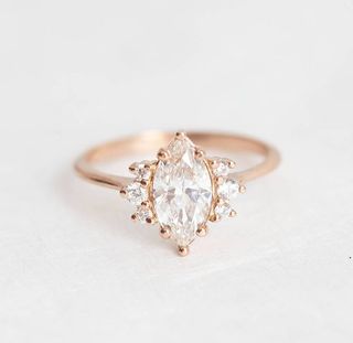 MinimalVS + One Carat Rose Gold Diamond Ring