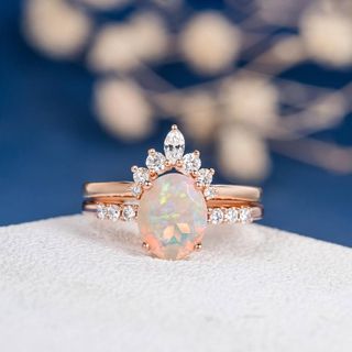 LoveRingsDesign + Antique Opal Engagement Ring