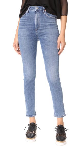 Agolde + Ruby Super High Straight Crop Jeans