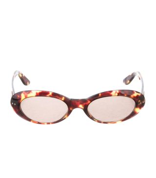 Gucci + Tortoise Shell Round Sunglasses