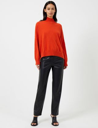 French Connection + Jeanie Vhari Sustainable Roll Neck Jumper