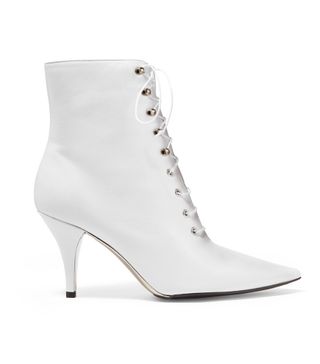 Calvin Klein 205 W39 NYC + Rosemarie Lace-Up Leather Ankle Boots