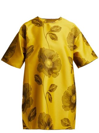 Marques'Almeida + Floral Jacquard Mini Dress