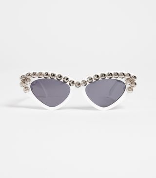 Moschino + Spike Cat Eye Sunglasses