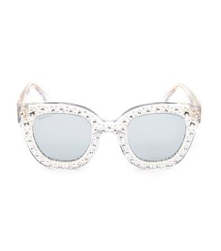 Gucci + Swarovski Crystal Square Sunglasses