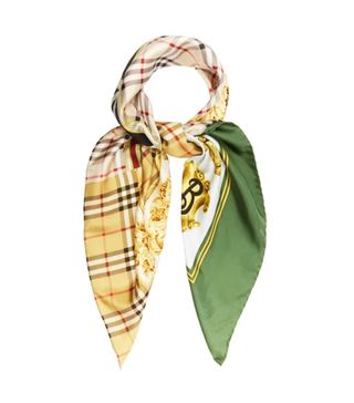 Burberry + Archive-Print Silk Square Scarf