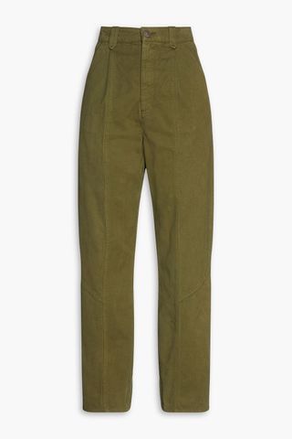 Sandro + Sahara Cotton-Twill Straight-Leg Pants