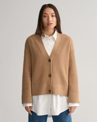 Gant + Ribbed Wool Cardigan