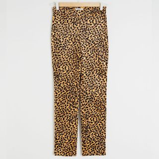 & Other Stories + Corduroy Leopard Print Trousers