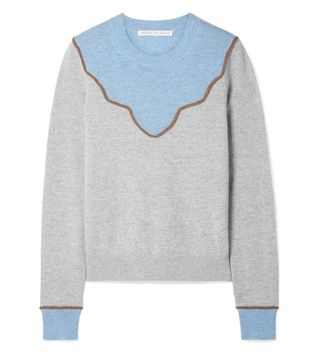 Veronica Beard + Atty Color-Block Cashmere Sweater
