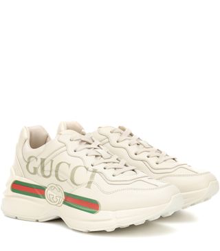 Gucci + Rhyton Leather Sneakers