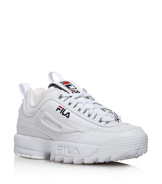 Fila + Disruptor II Premium Lace Up Leather Dad Sneakers