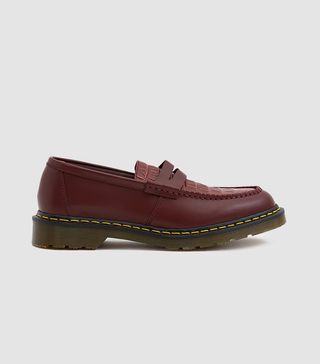 Dr. Martens x Stüssy + Penton Loafers in Cherry Red
