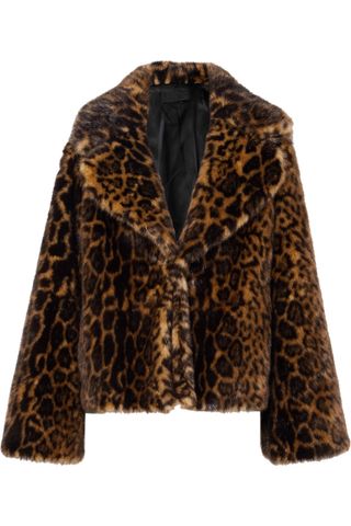 Nili Lotan + Sedella Leopard-Print Faux Fur Coat