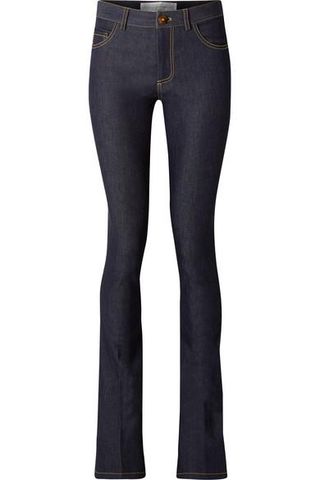 Victoria by Victoria Beckham + Mid-Rise Flared Jeans