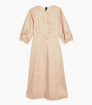 Boutique by Topshop + Button Front Waist Dress