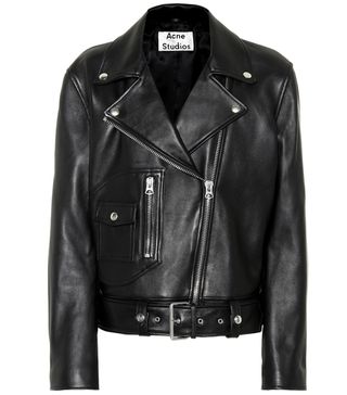 Acne Studios + Boxy Biker Leather Jacket