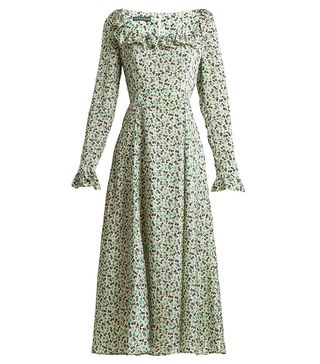 AlexaChung + Floral-Print Dress