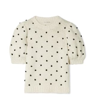 Ulla Johnson + Bettine Pompom-Embellished Cotton Sweater