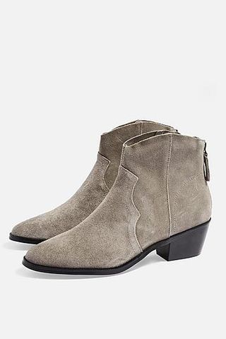 Topshop + Betty Western Ankle Boots