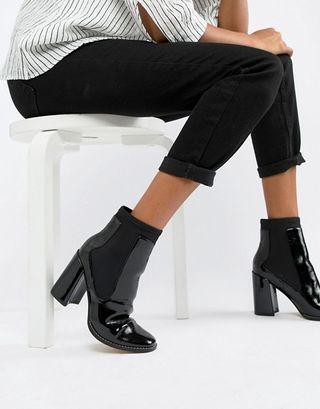 ASOS + East Side Patent Ankle Boots