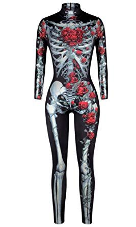 F Style + 3D Style Halloween Skeleton Costume